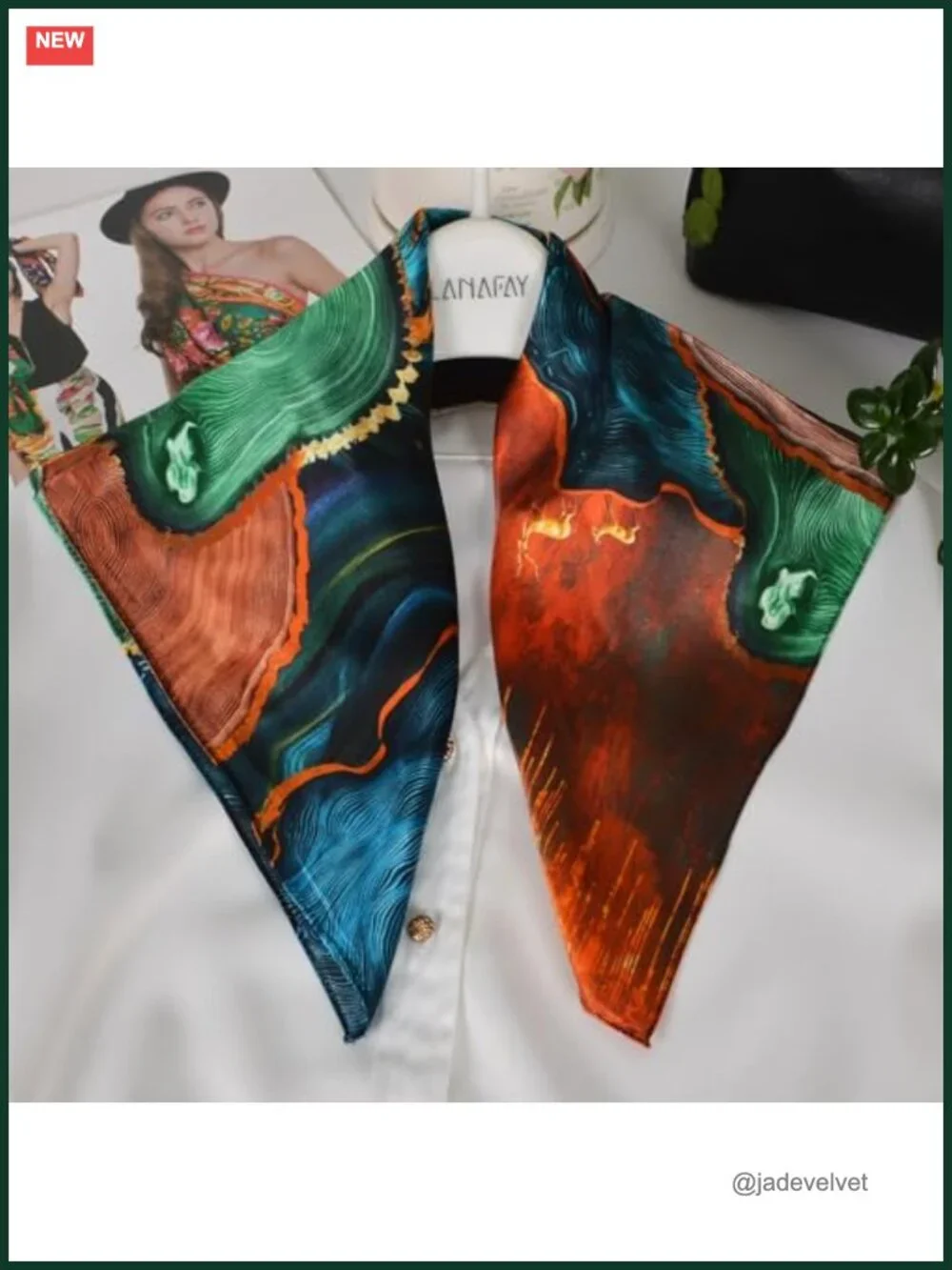 100% Mulberry Silk Scarf 21